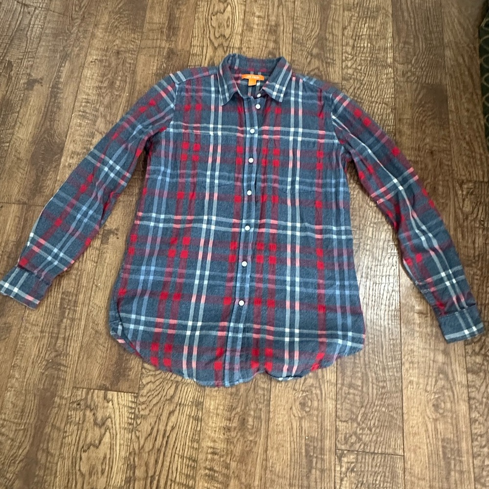 Joe Fresh Blue and Red Checkered Shirt size small unisex